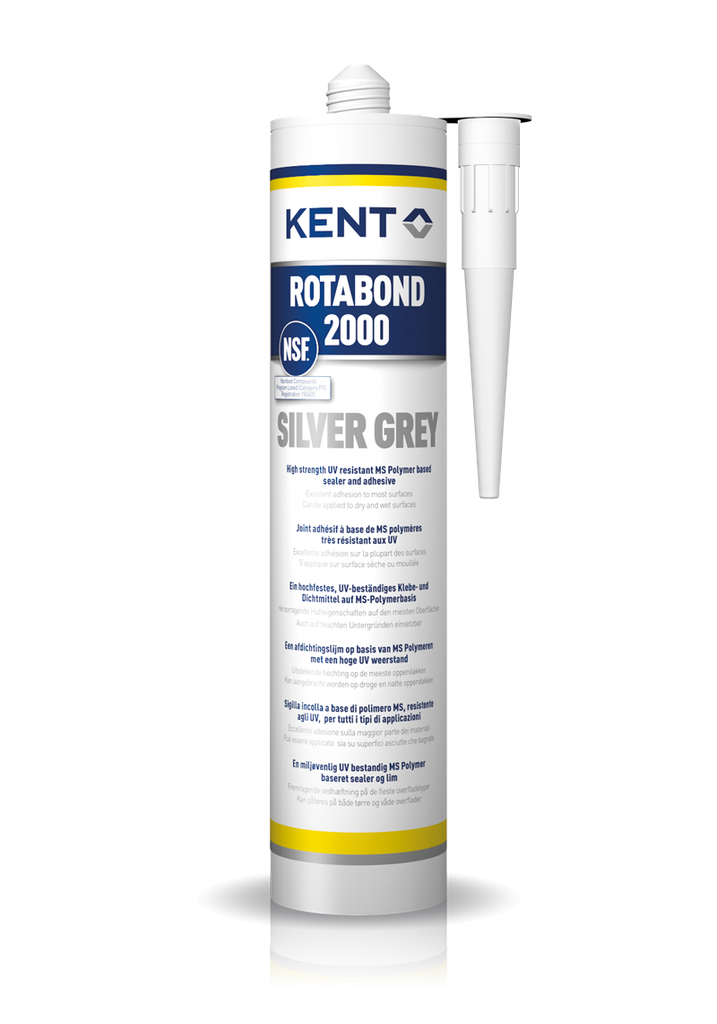Rotabond 2000 light grey, silbergrau,  NSF, 290ml Kartusche