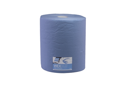 Set 4 Rollen Putzpapier blau, 2-lagig, Rolle 36,2x36cm, 1000 Abrisse, € 31,69/Rolle