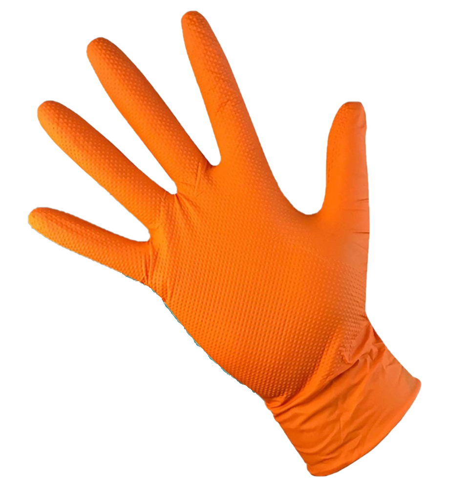 Nitrilhandschuhe T-Grip, orange, XL (50 Stk.)