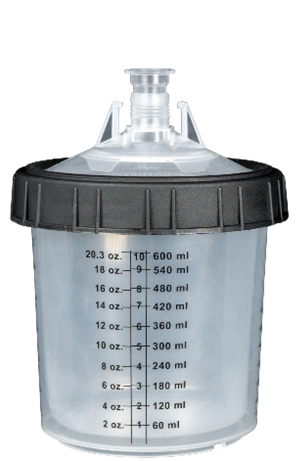 Einweg Mischbechersystem, 650ml, 125µm, 50 Stück, PPS 1 System