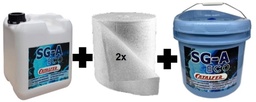 S - [SGASET] SG-A ECO Starterset best. aus 1x Kübel, 2x Tücher und 1x SG-A ECO Silikonentferner