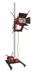 [CXCAR01] mobiles Untergestell  für UV Lampe